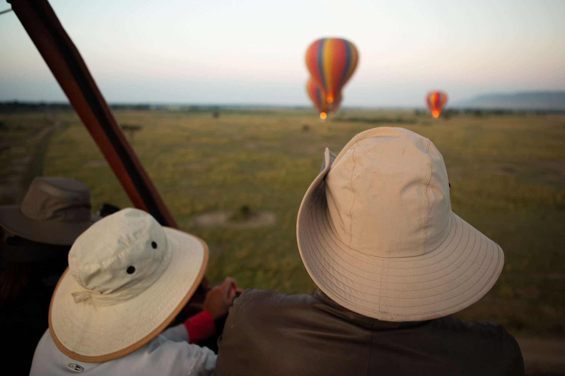 hats and balloons