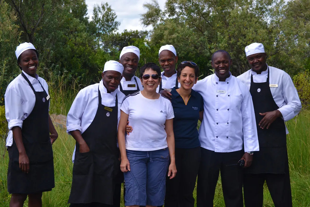 Shaheen, Fareen and the Angama cheffing team