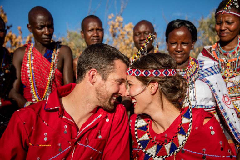 Maasai Bride and Groom