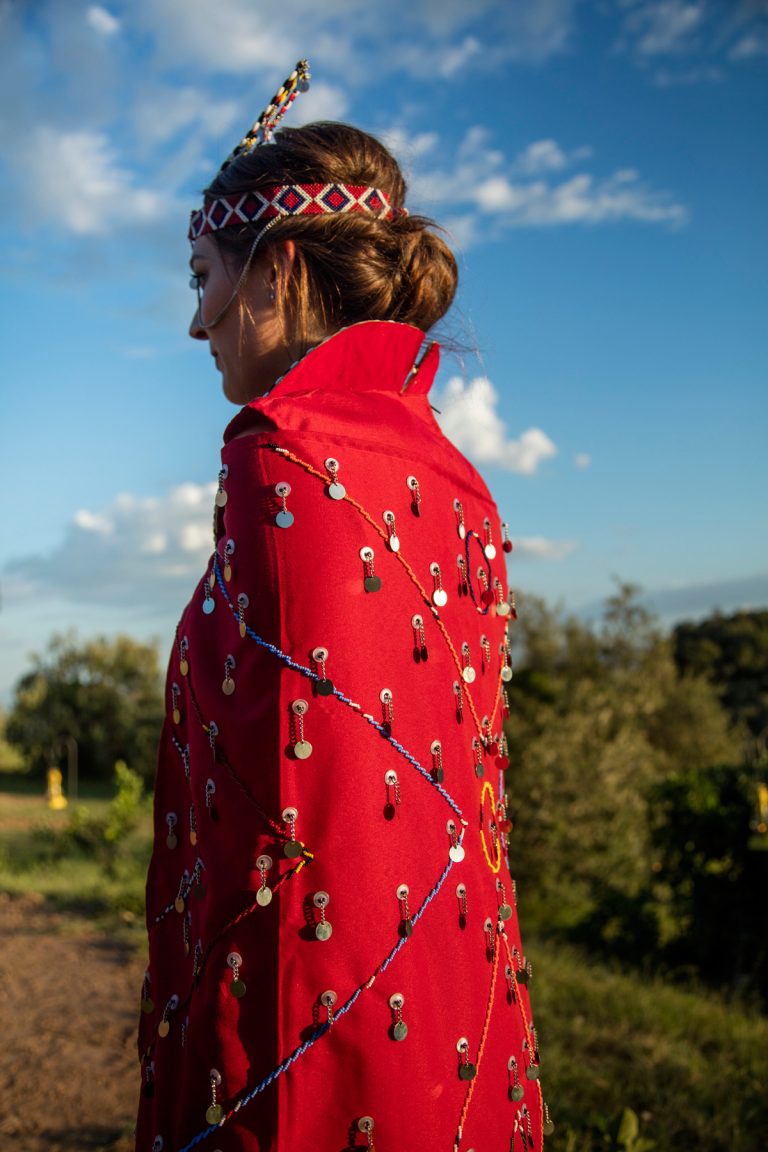 Beaded clothing for Maasai Blessing