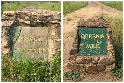 Road names in the Queen Elizabeth National Park
