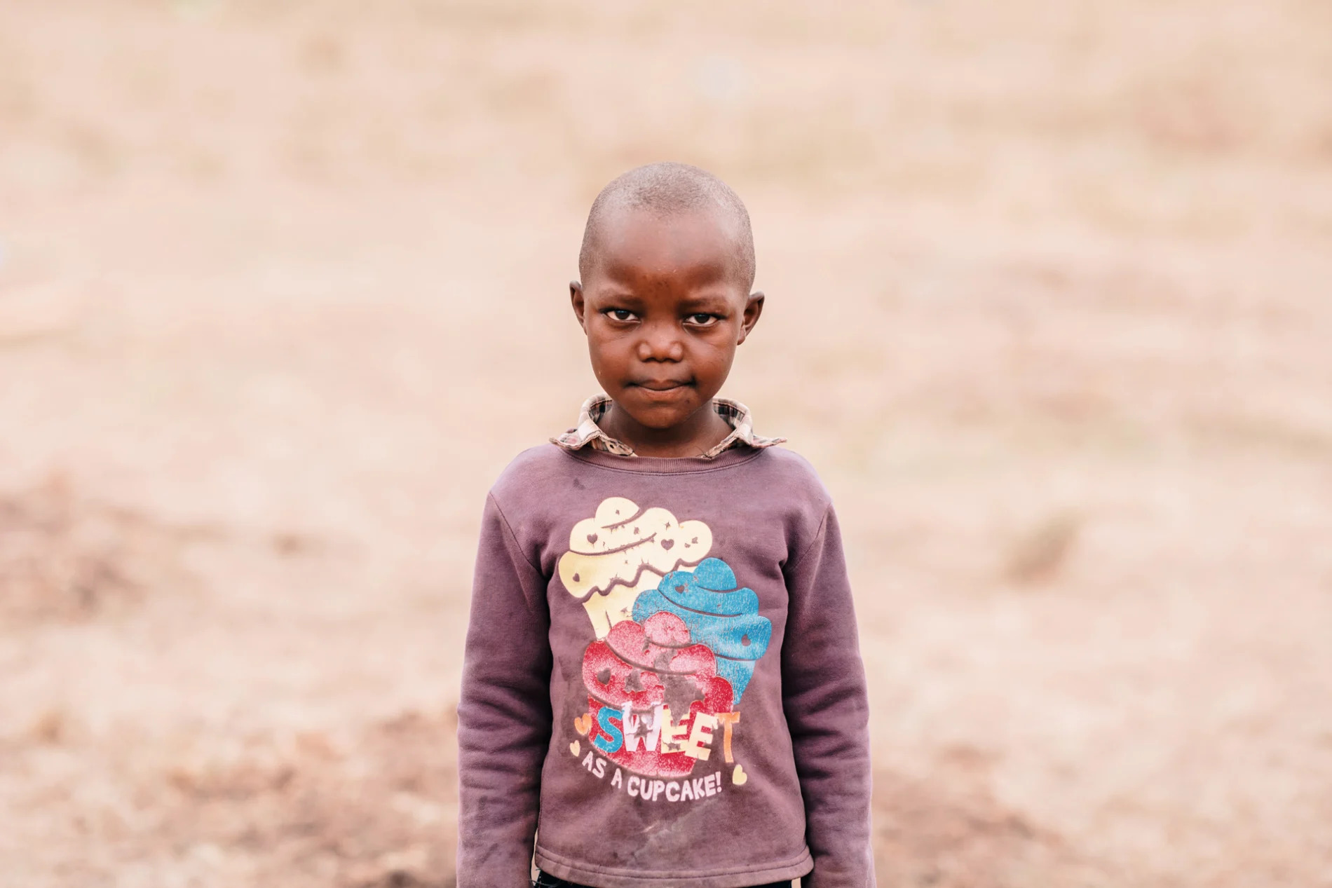 Small child at the maasai ceremony