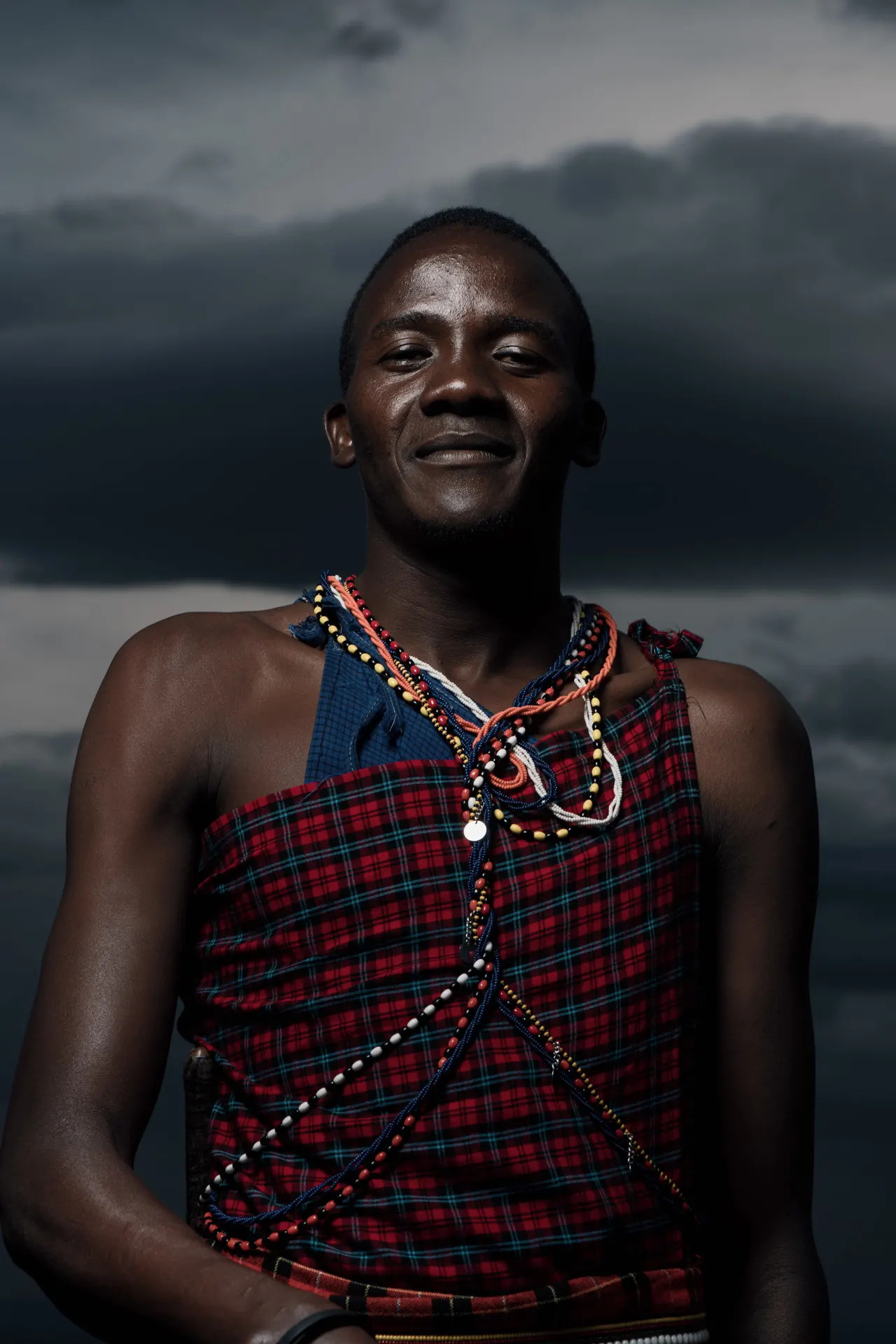 Maasai warrior smiling