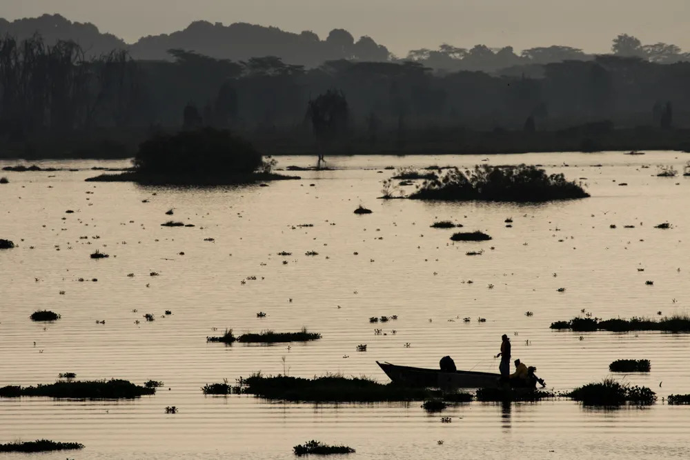 Fishermen on Lake Naivasha