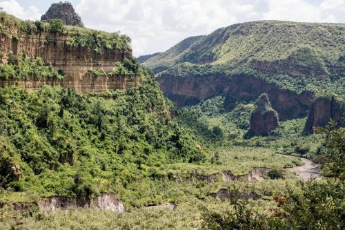 Above: Hell's Gate, one of Kenya's smallest National Parks 