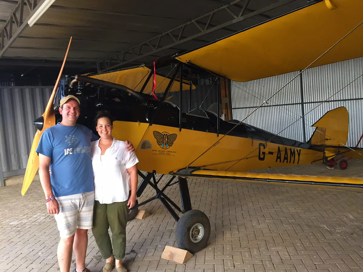 Kate-and-Mike-with-the-Gypsy-Moth
