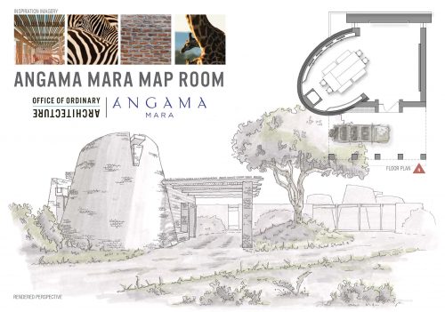 The Map Room building being drawn into life 