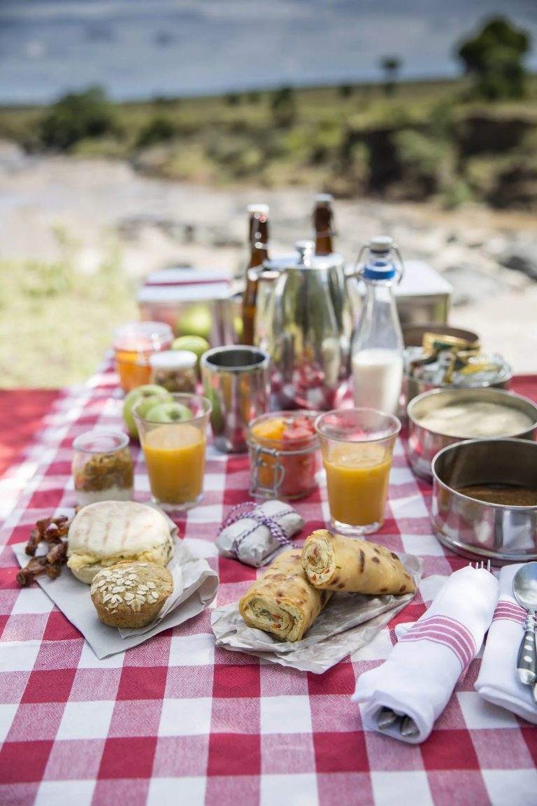 A picnic feast in the Mara