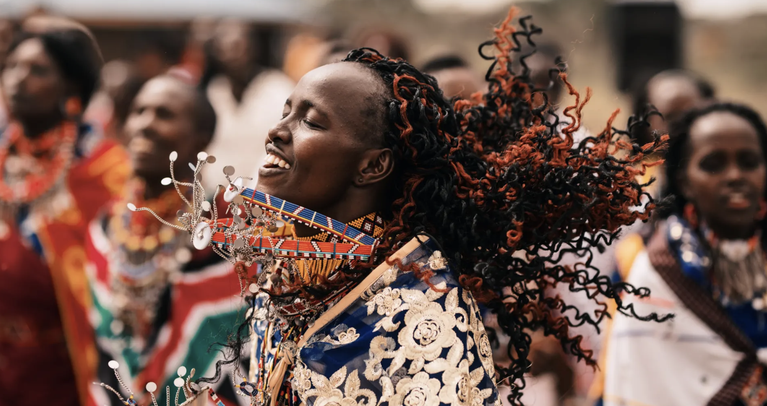 Maasai Woman Dancing