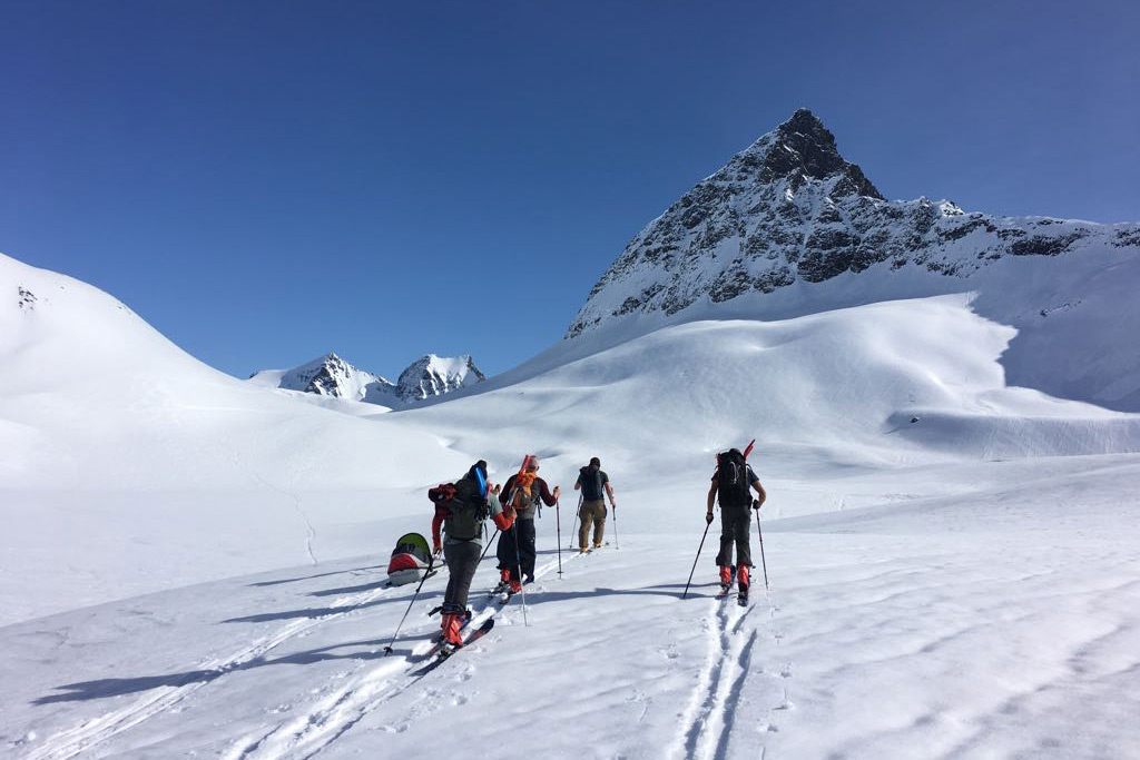 Snow-hiking