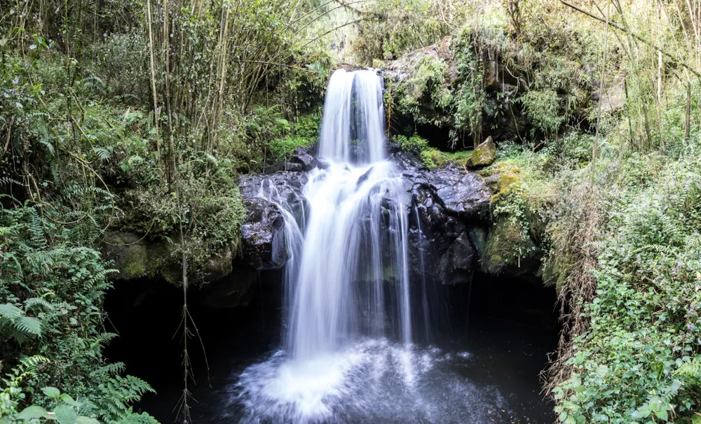 A waterfall in the Bale Mountains