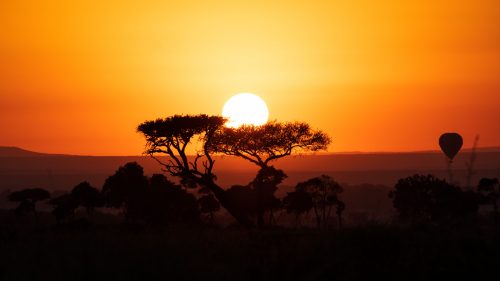 The sun rises in stunning fashion over the Mara