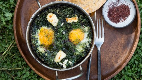 Green shakshuka