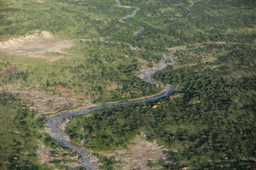 This stream nourishes the landscape, for now