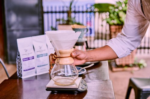 Coffee lovers will recognise the Chemex (but do you use a scale?)