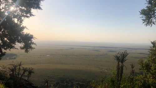 The view at Angama Mara makes you feel as though you're flying