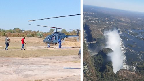 Taking to the skies meant we had the best view of the Victoria Falls all to ourselves