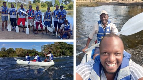 Overcoming initial fears, the guides soon became master canoers