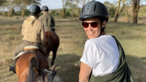 Kate’s first ever horseback safari - and definitely not her last