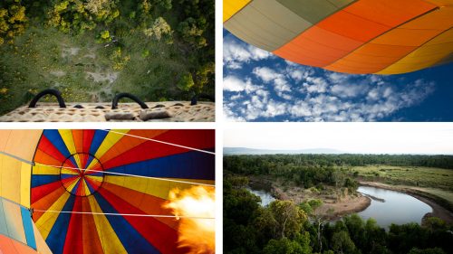 Scenes from a hot-air balloon