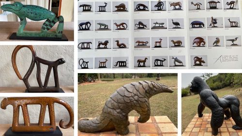Some of the fabulous work for sale at Rwenzori Founders Art Centre