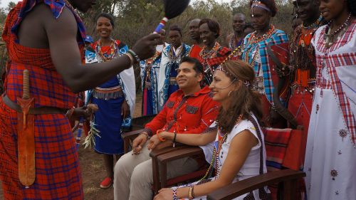One final blessing — receiving Maasai names from the elder