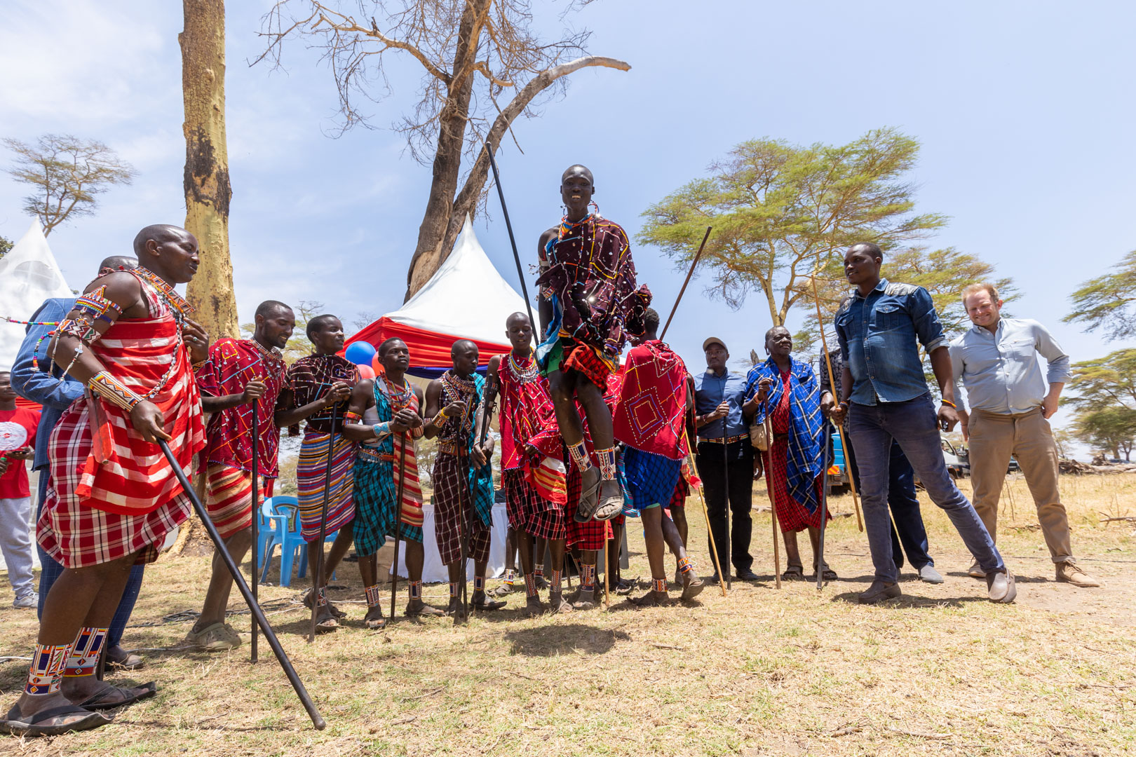 What's a Maasai celebration without jumping?