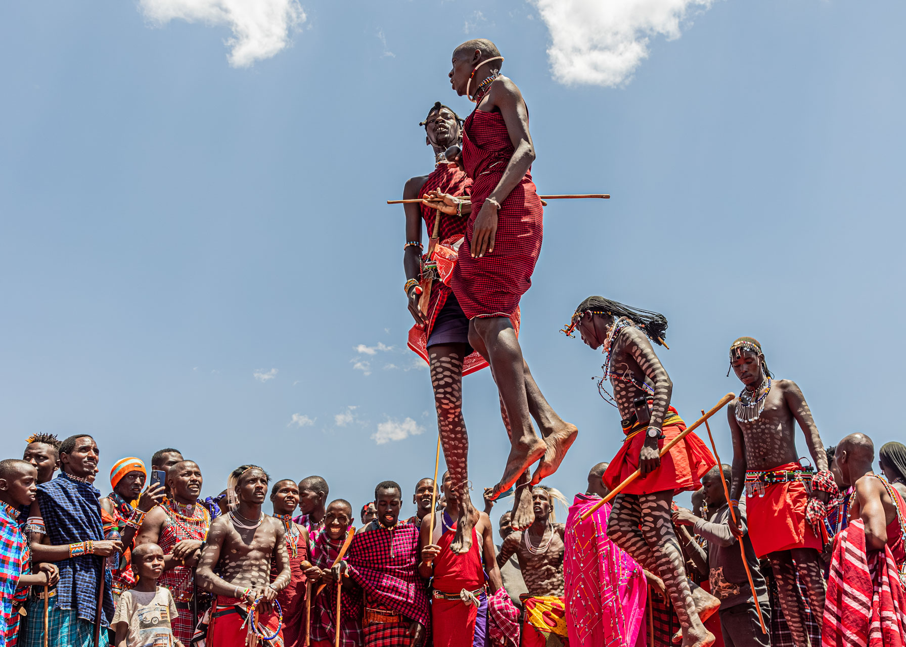 Jumping competitions are what the Maasai are most famous for 