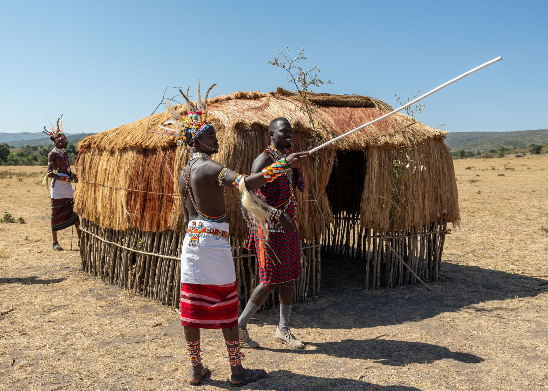 Traditionally nomadic, this hut reflects the Maasai way of life 