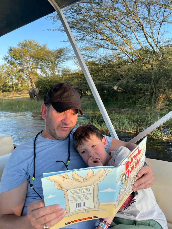 Storytime on a boat sometimes attracts other listeners