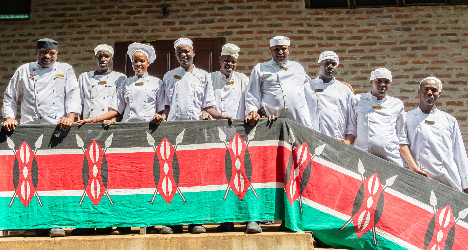 Above: The proud Kitchen team from all parts of Kenya