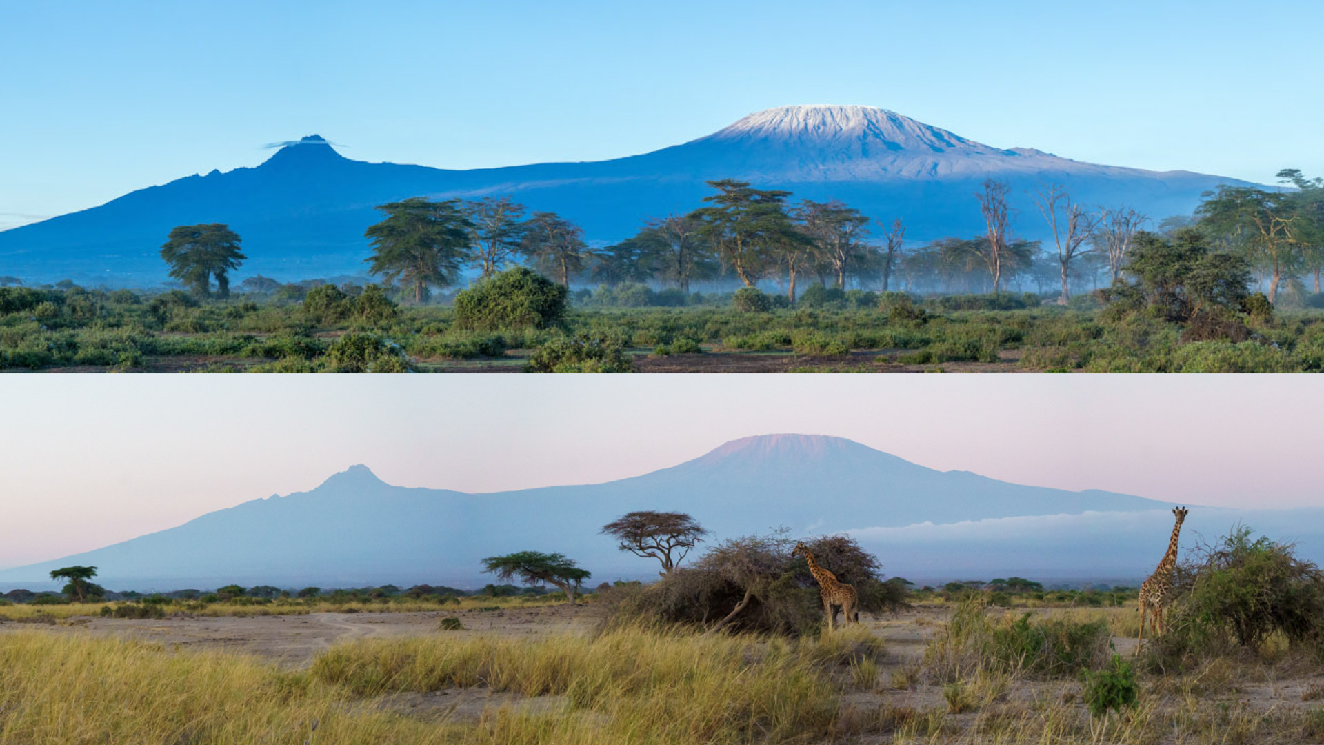 Above: Panoramic mode is perfect for capturing Kili