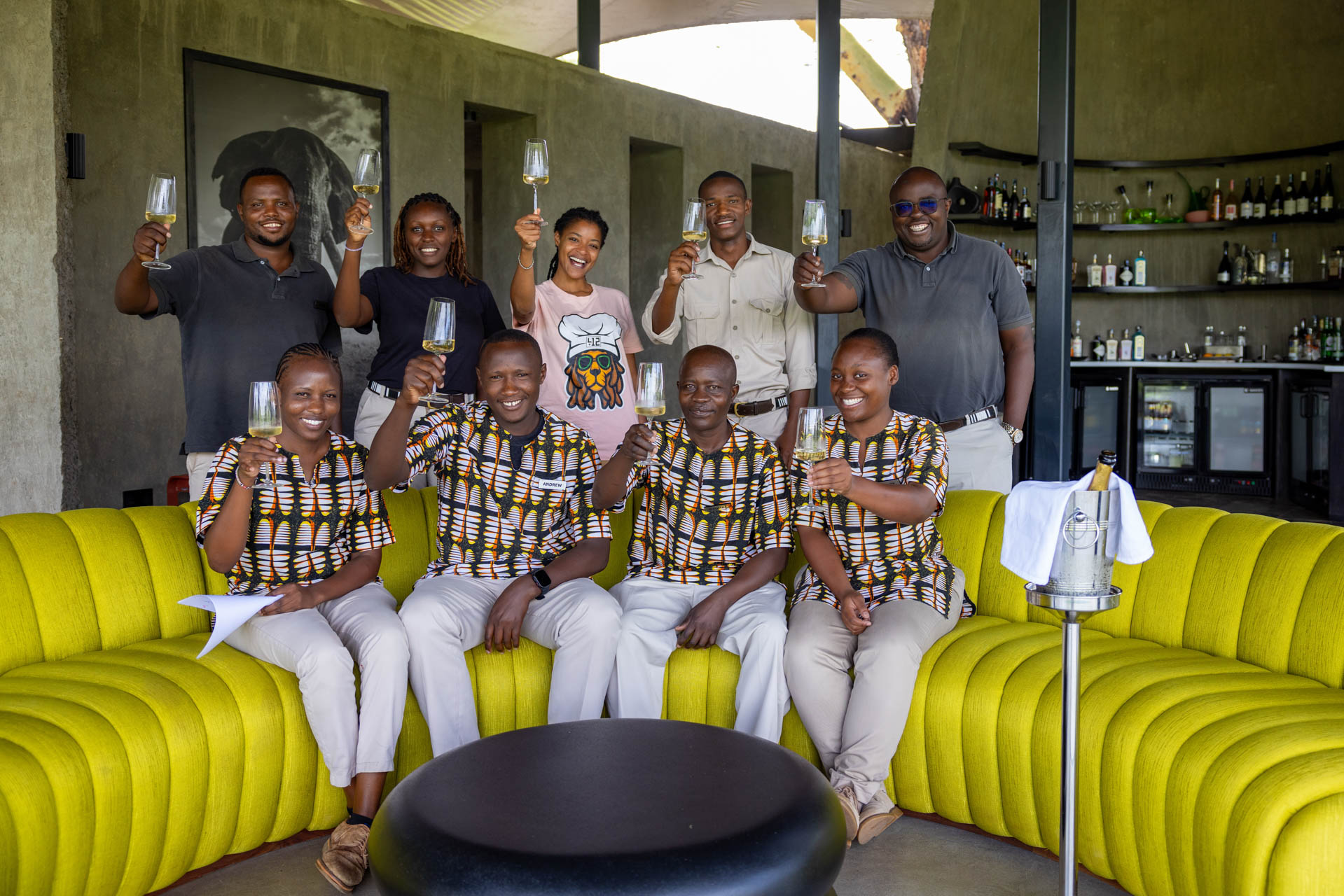 Above: Melissa and Angama Amboseli's new wine experts 