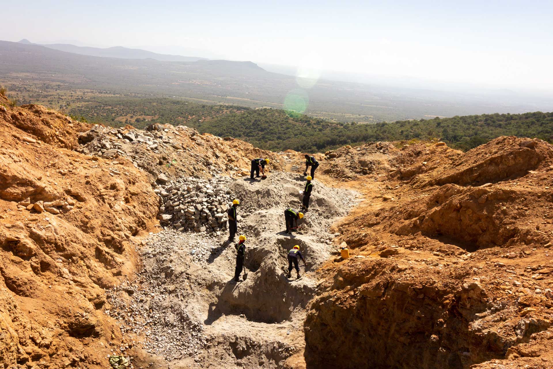 Unearthing Tsavorite in nearby Taita Taveta County