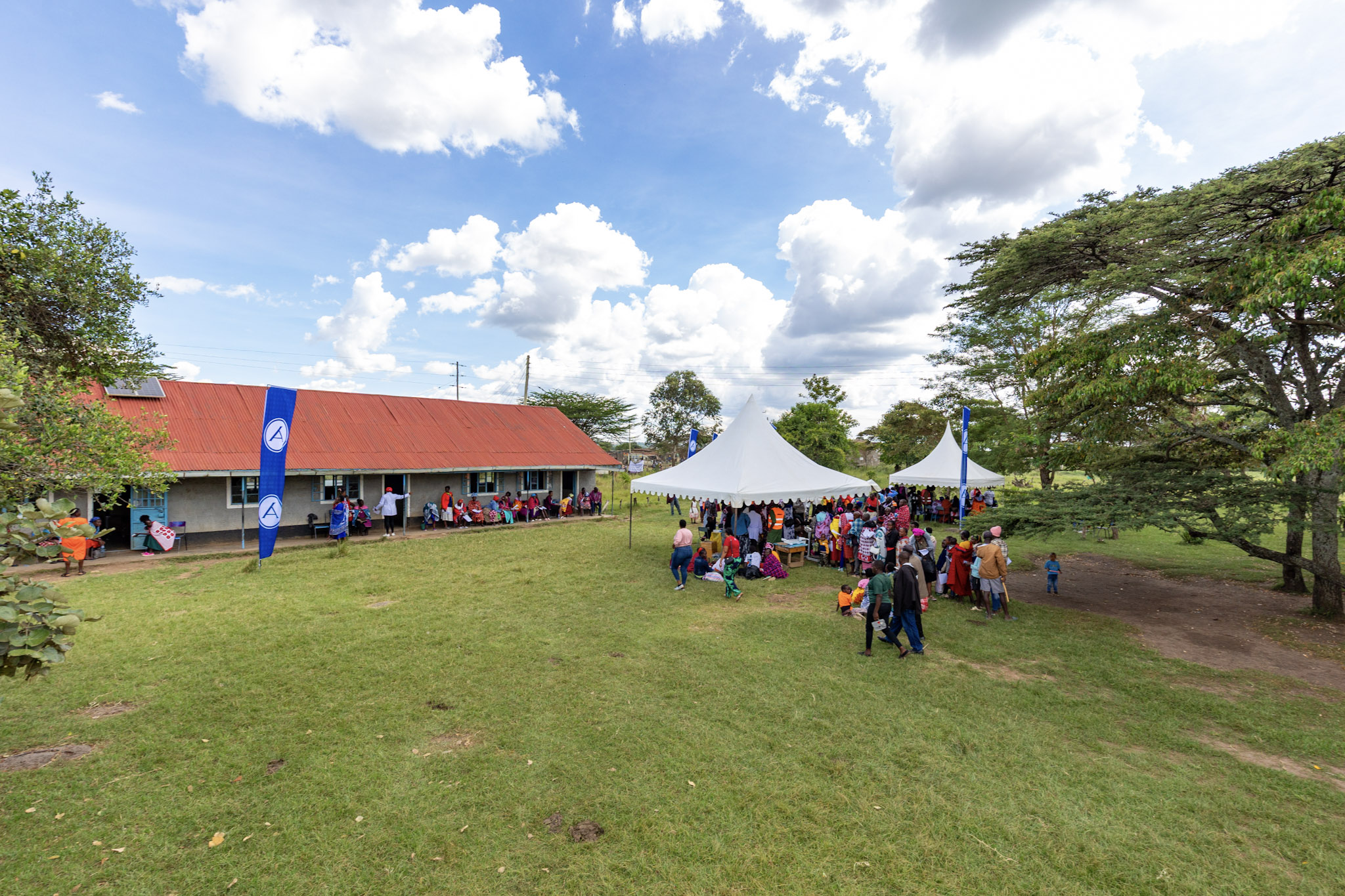 From classrooms to tents, each space found its purpose as the camp welcomed a steady stream of patients