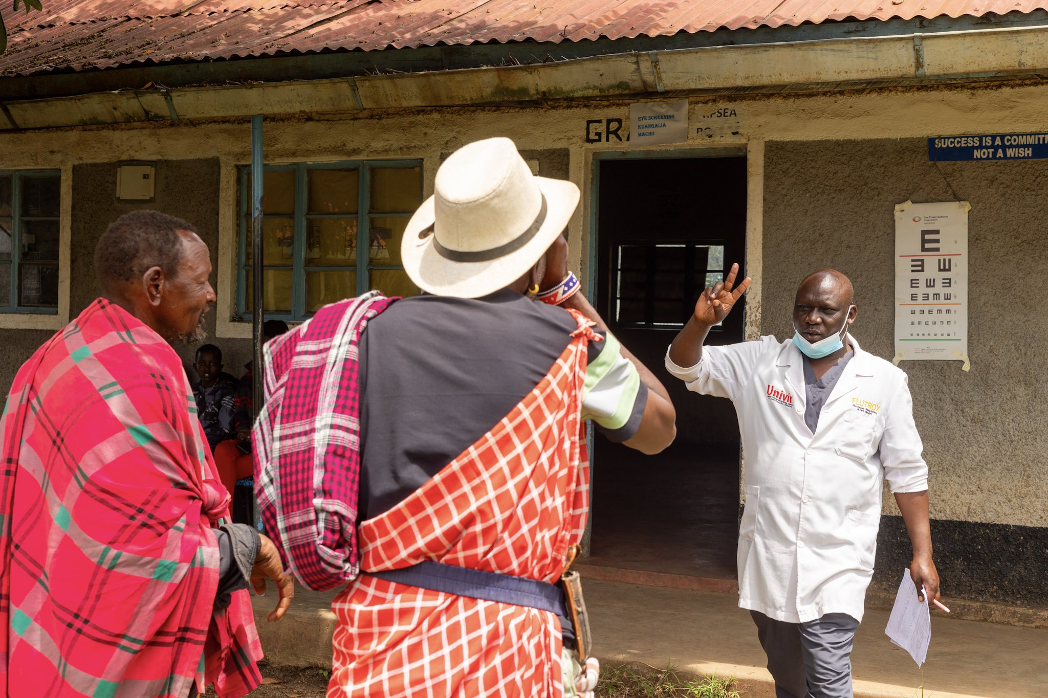Above: Helping bring things back into focus, one patient at a time