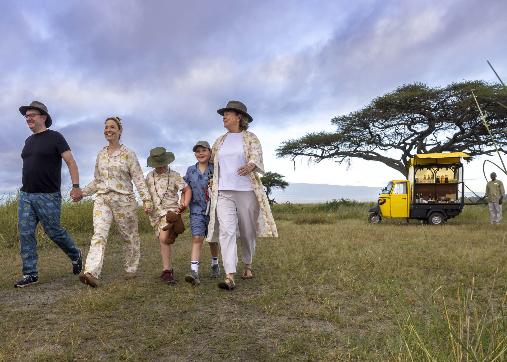 Above: Same family, same love, but an experience as custom-made as the PJs