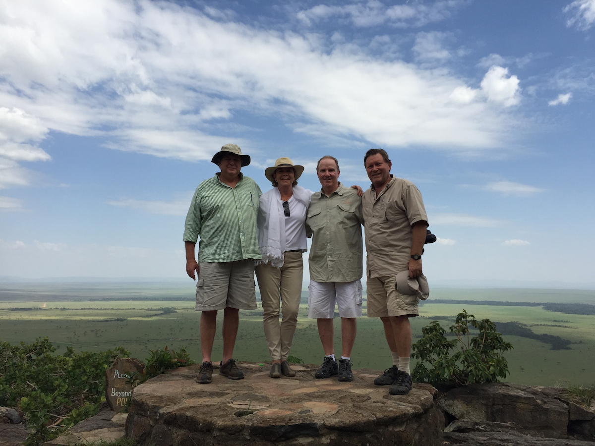 The dream team, left to right: Steve & Nicky Fitzgerald with Neville Brauer & Marco van Embden