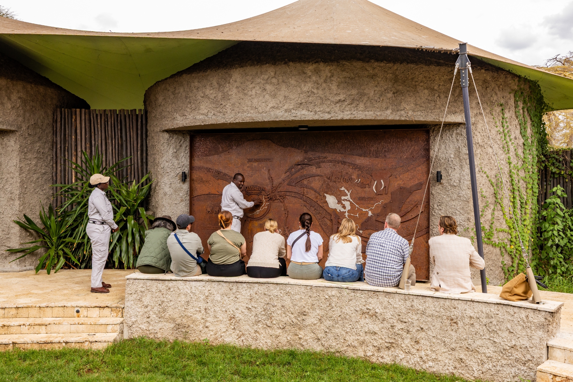 A map of the Amboseli ecosystem — the corridors, the water sources, the territories