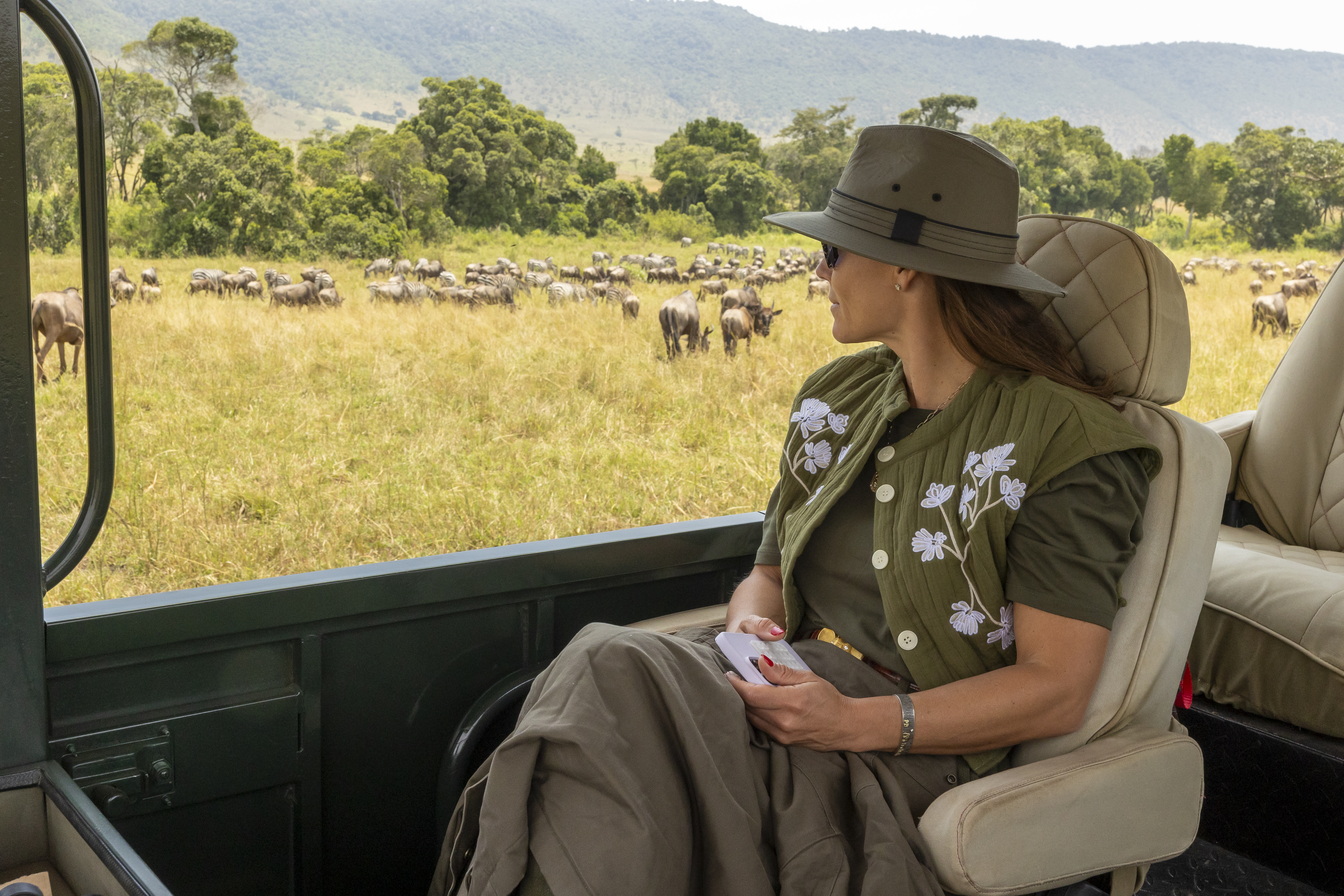 Outside of Migration season, you rarely see a wildebeest in the Mara Triangle