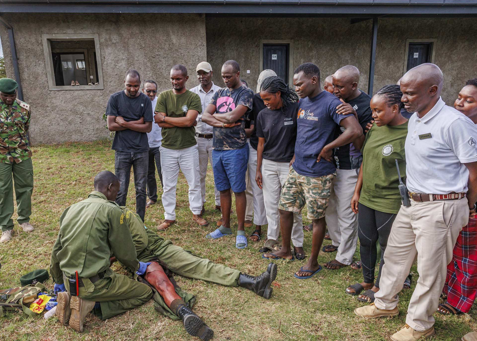 The demonstration highlighted how vital calm teamwork becomes during emergencies