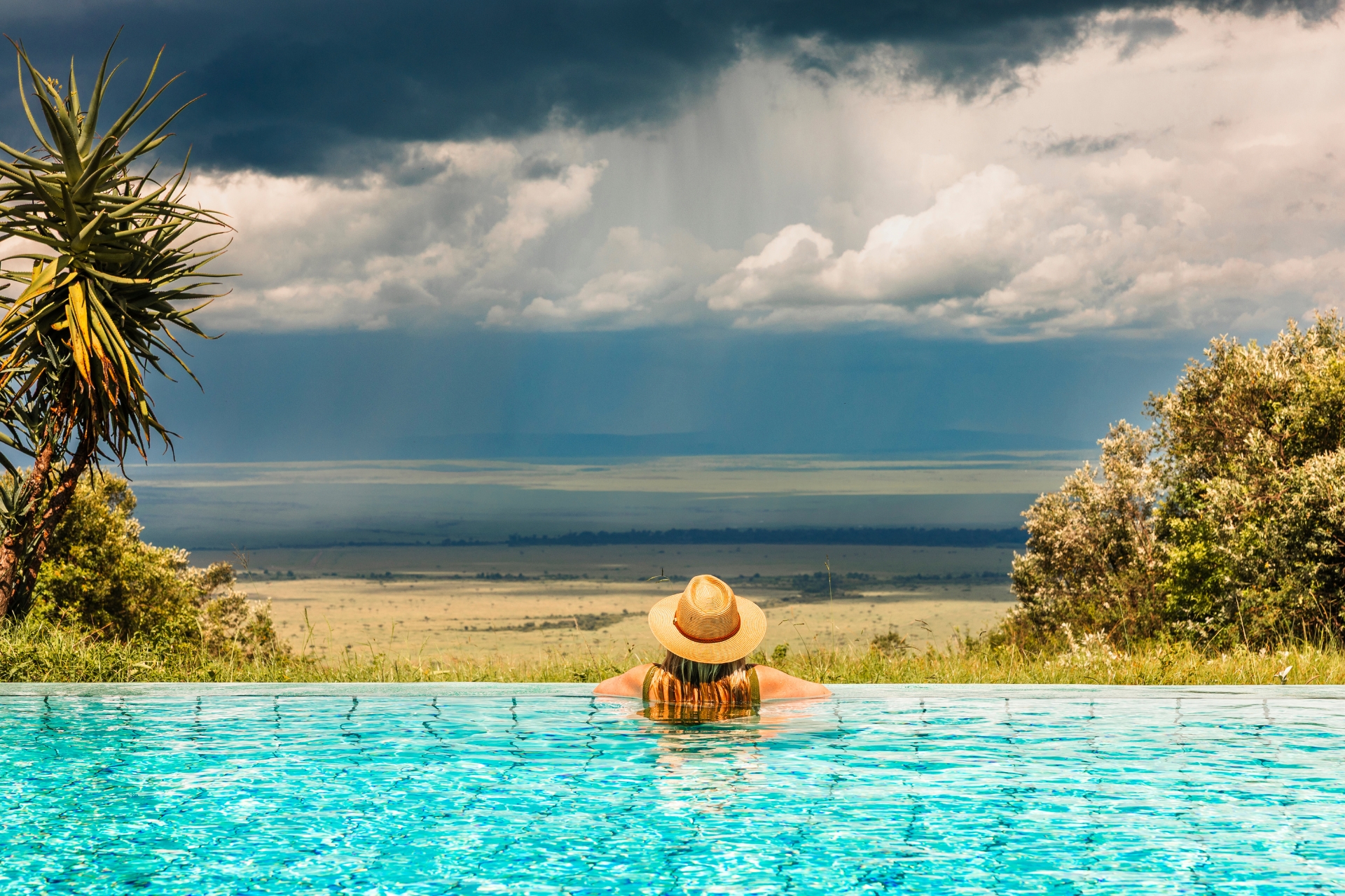 Above: The perfect vantage point to gauge a swim