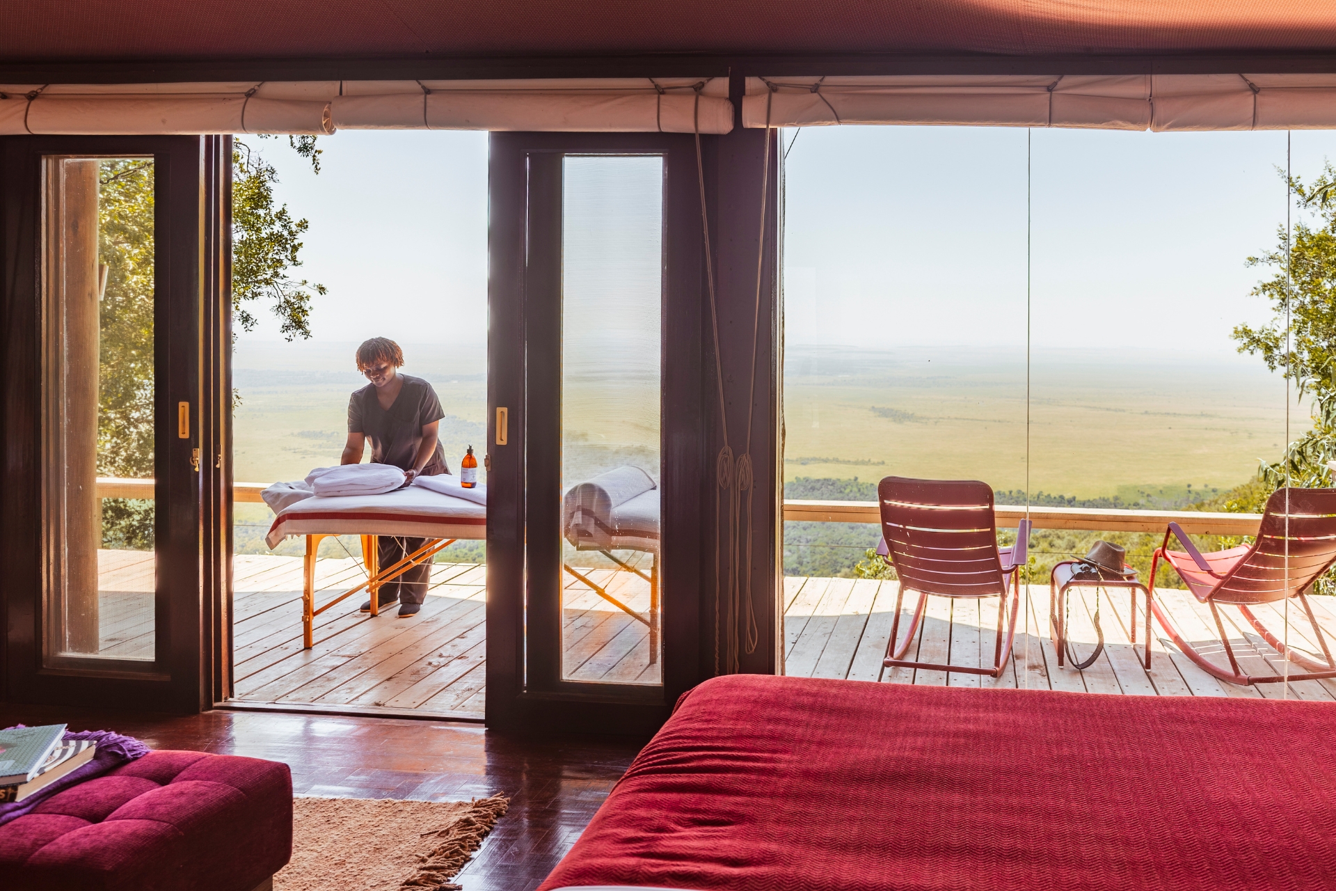 To top it all off. Guests can enjoy a massage in the privacy of their own Tent Suite