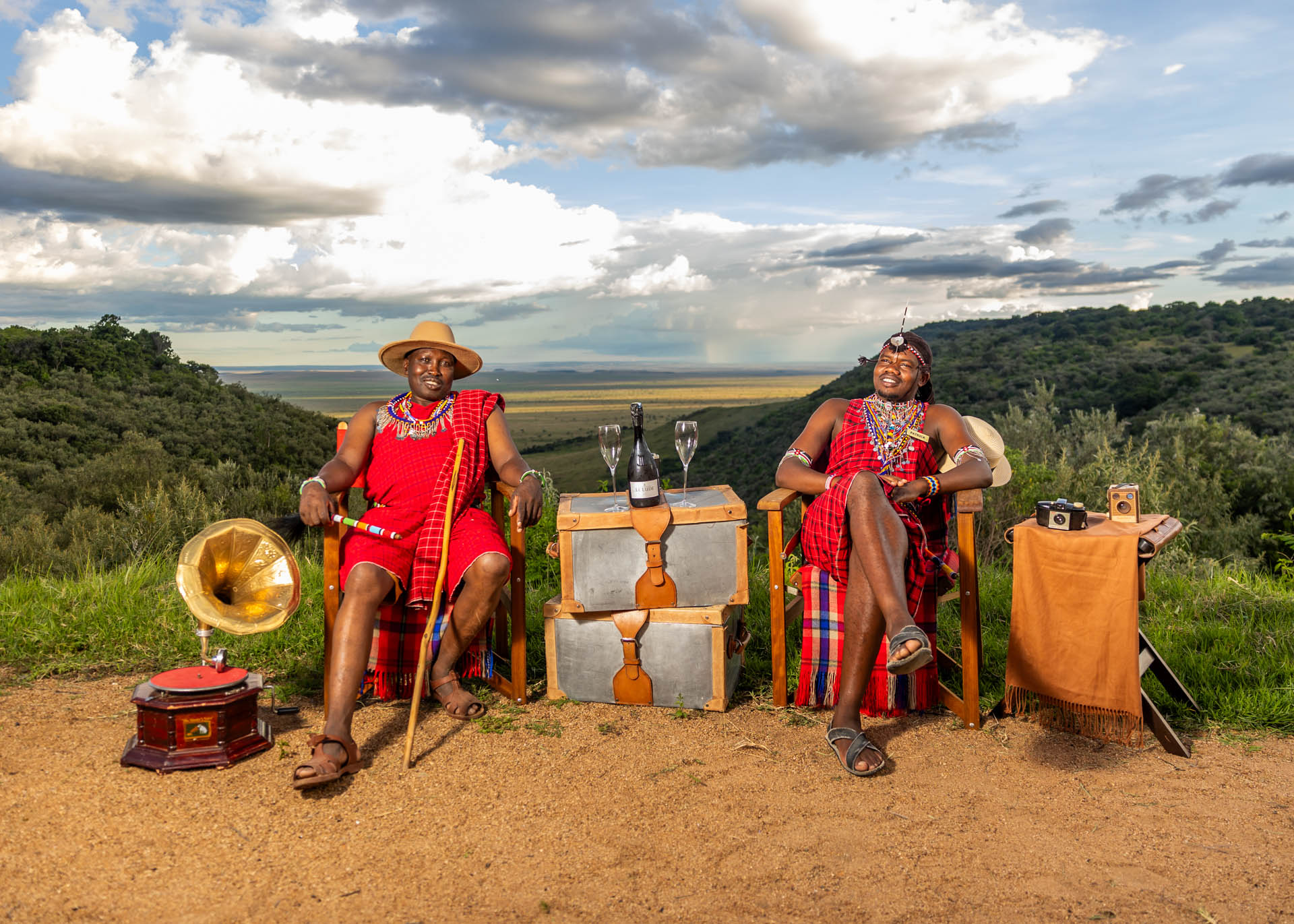 Above: Holding Angama with heart