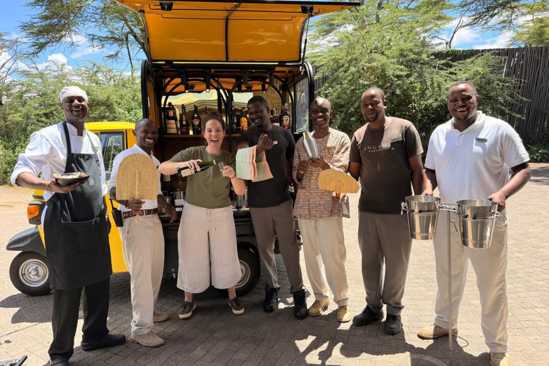 The Angama Amboseli team welcomes its newest colleague, ready to help deliver a little more guest delight