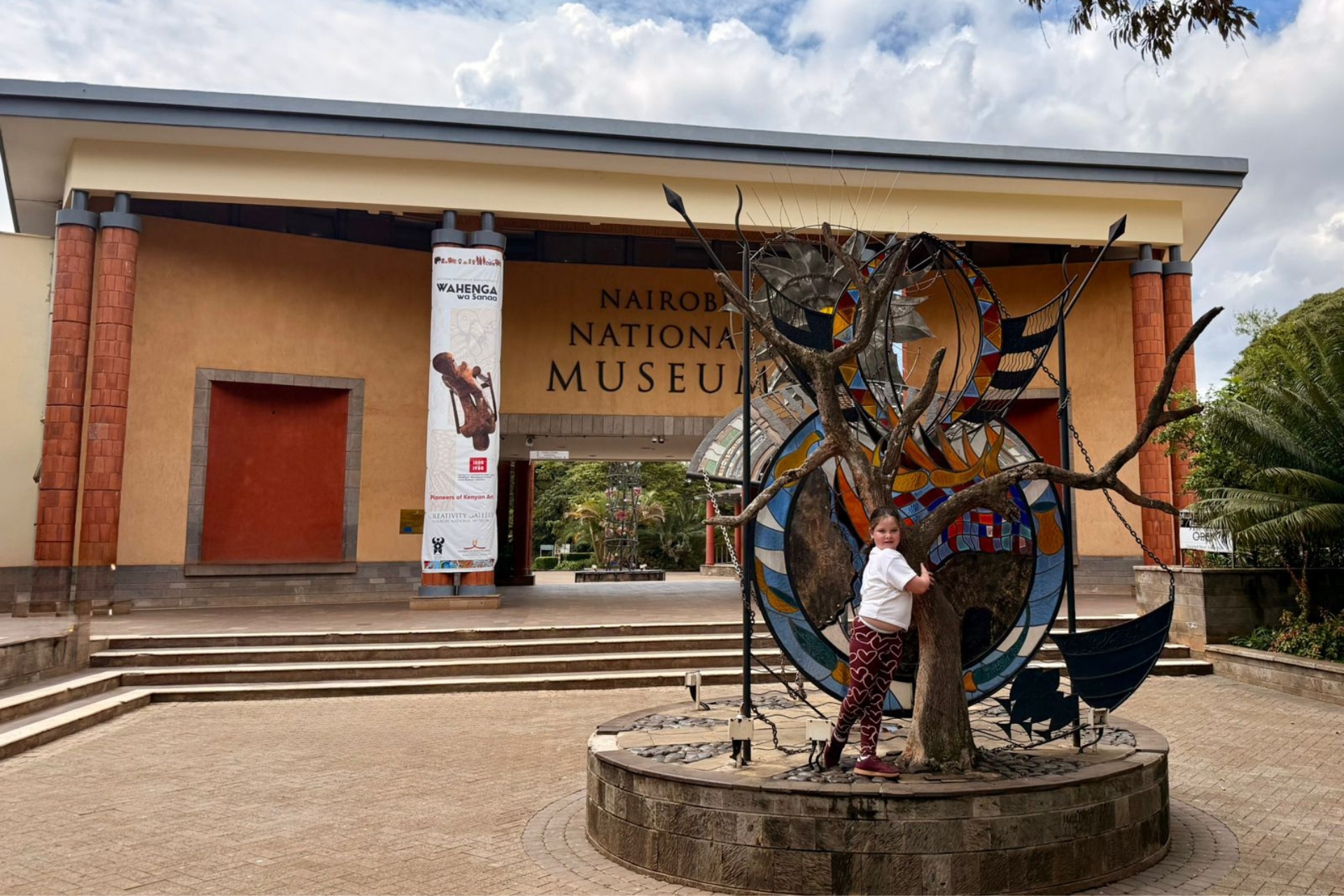 Two centuries of Kenya inside. Outside, one very good climbing tree