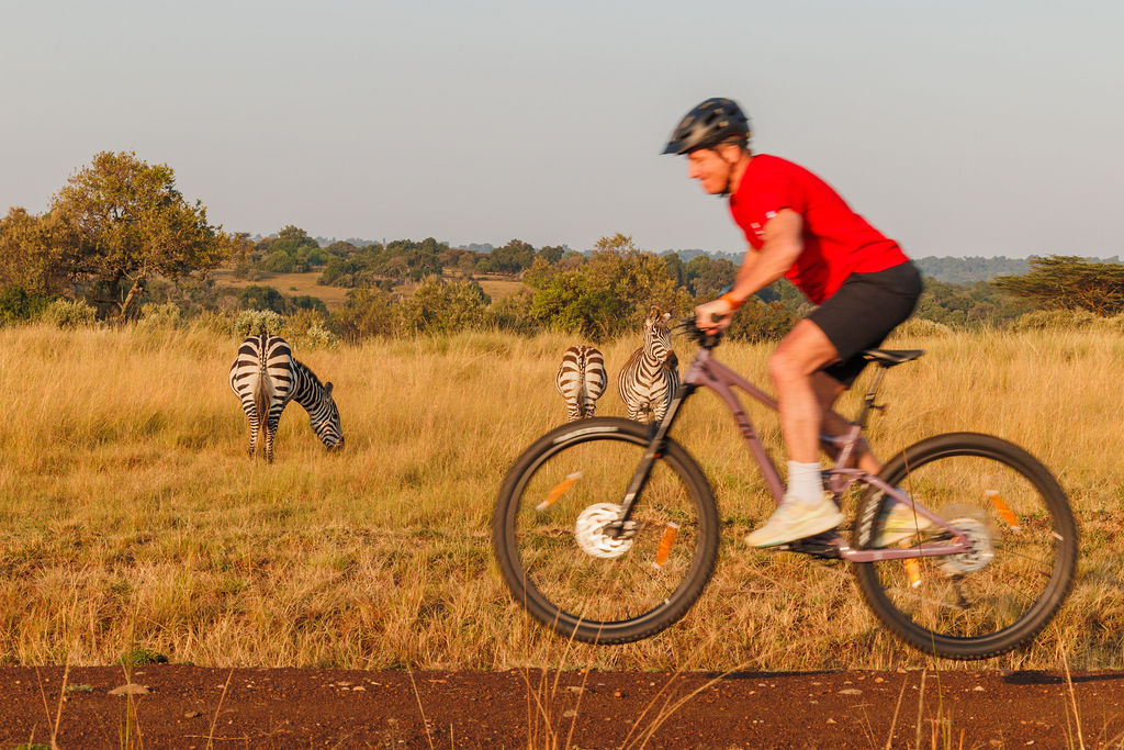 Of course, Angama's CEO, Rosco, had to dazzle the zebras with his skills