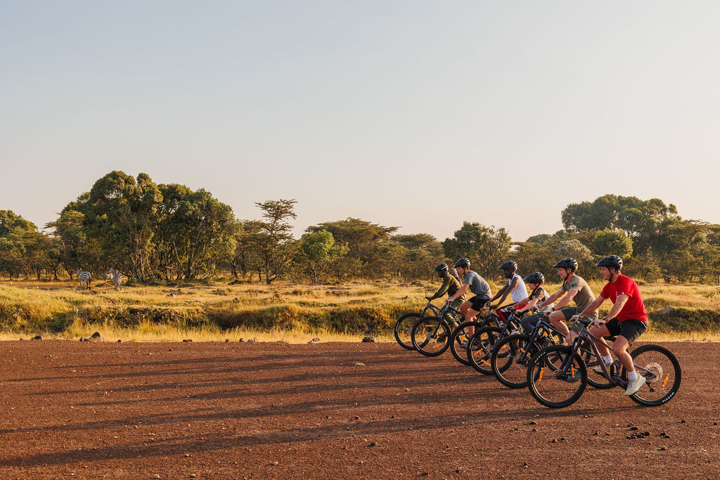 With wide dirt roads and a few narrow paths, the cycle route is made easy for everyone